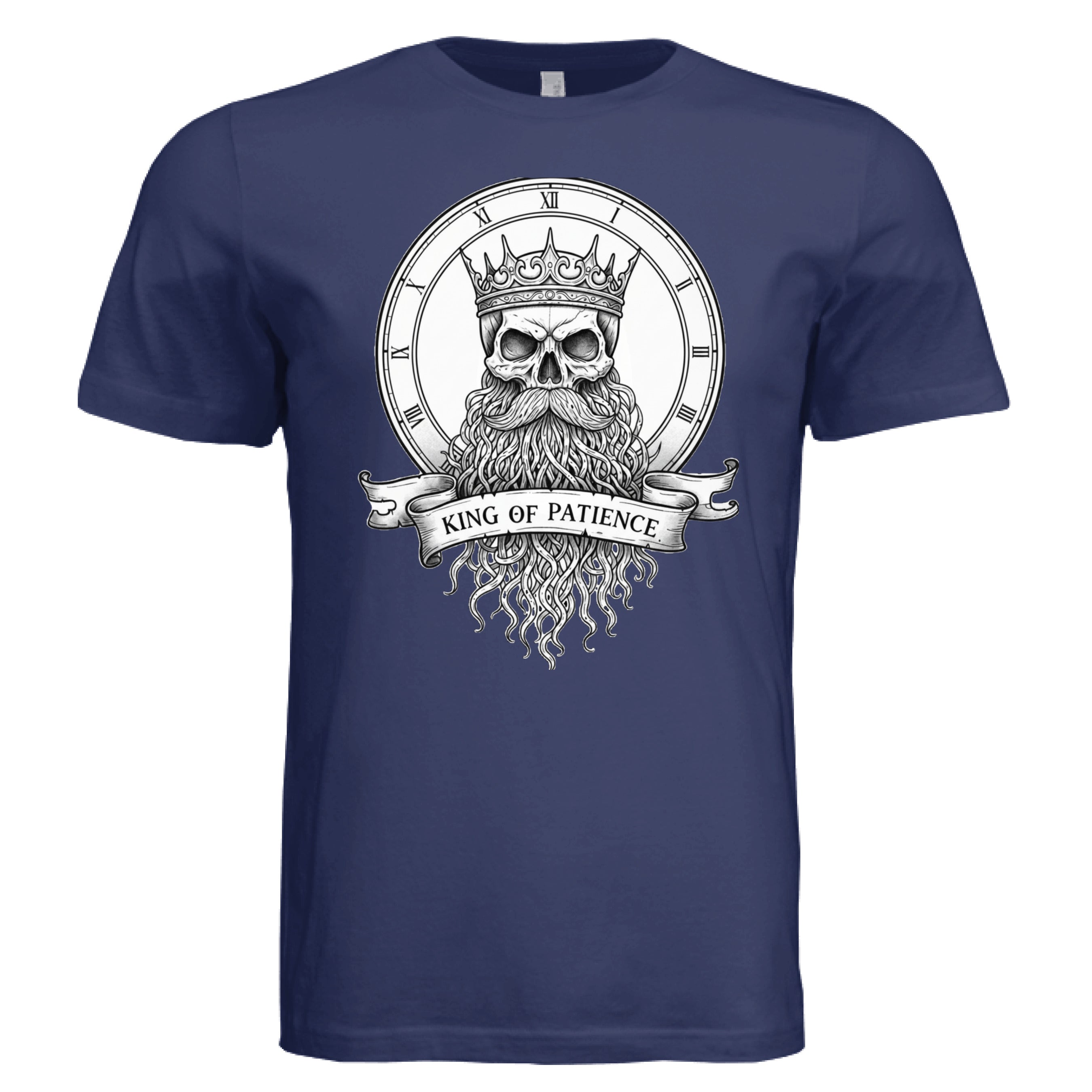 King of Patience Gothic Beard T-Shirt Symbol of Timeless Wisdom 