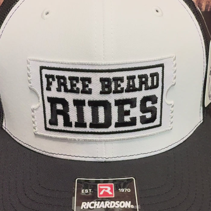 Free Beard Rides Trucker Hat - Fun & Unique Gift