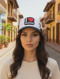 I Love Beards Richardson Trucker Hat Great Gift For Beard Lovers