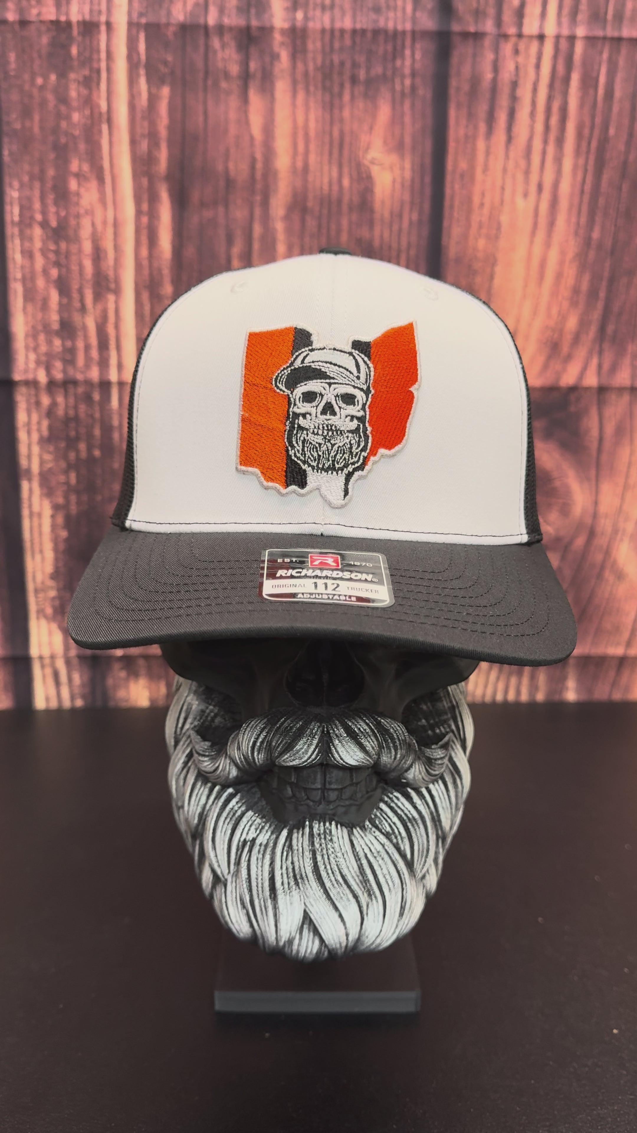 Cleveland Ohio Football Bearded Skull Richardson Hat