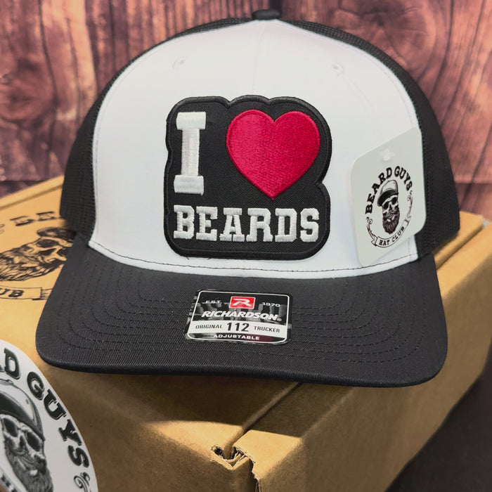 I Love Beards Trucker Hat - Fun & Unique Gift Idea