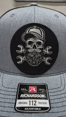 Bearded Skull Mechanic Trucker Hat – Fun Gift for Beard Lovers