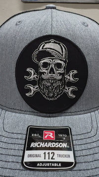 Bearded Skull Mechanic Trucker Hat – Fun Gift for Beard Lovers