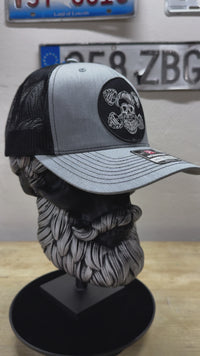 Beard Skull Weightlifting Workout Trucker Hat 
