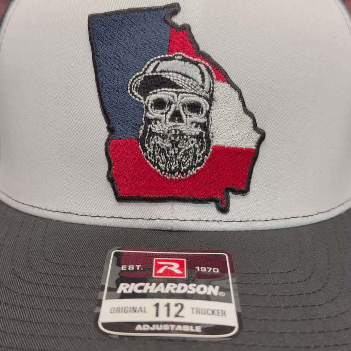 Georgia Beard Skull State Richardson Hat For The GA Guys