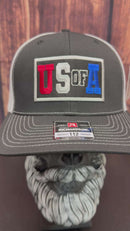 U.S OF A. Richardson Trucker Hat USA Cap