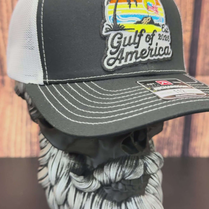 Gulf Of American 2025 Embroidered Patch Trucker Hat