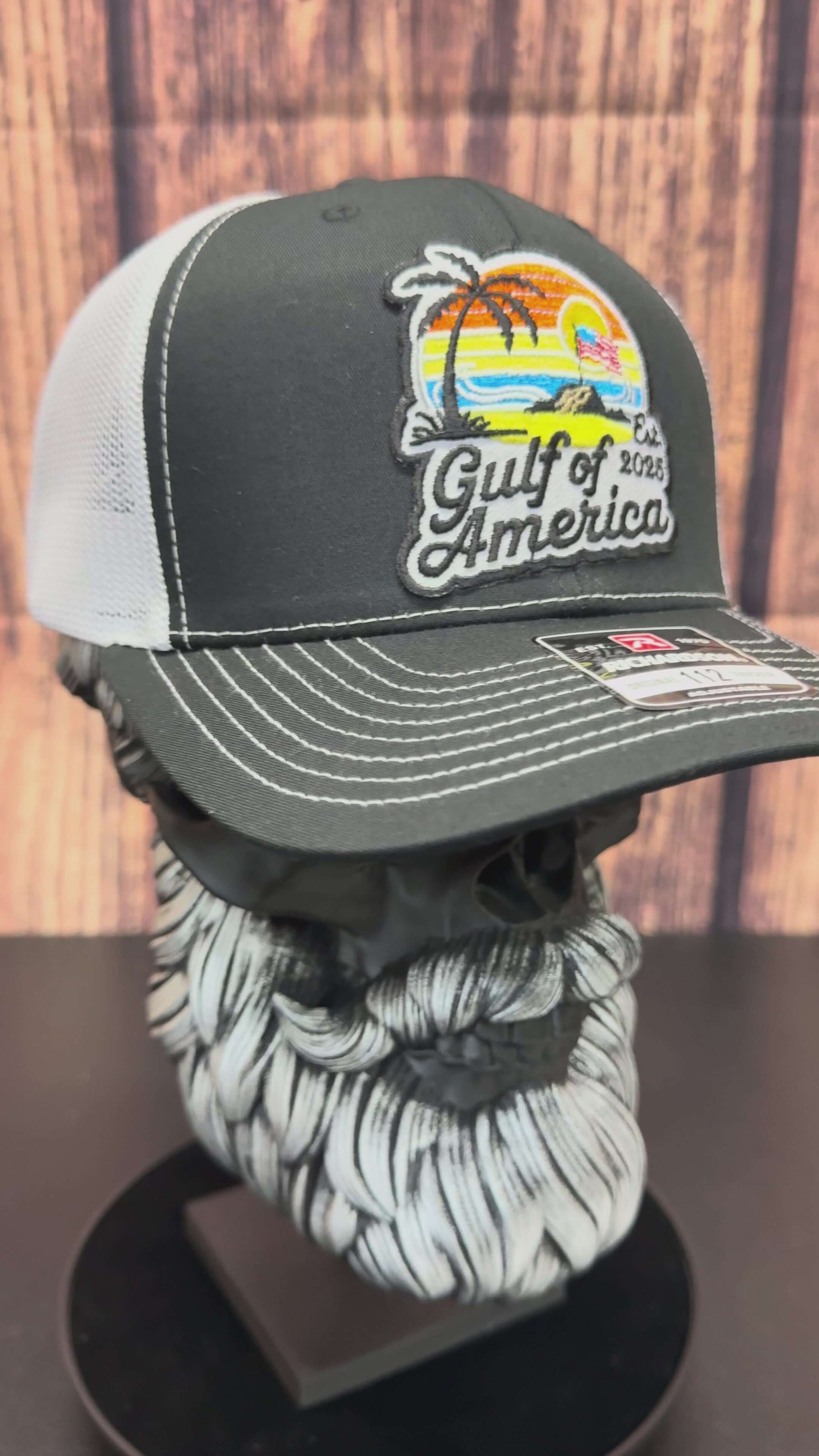 Gulf Of American 2025 Embroidered Patch Trucker Hat