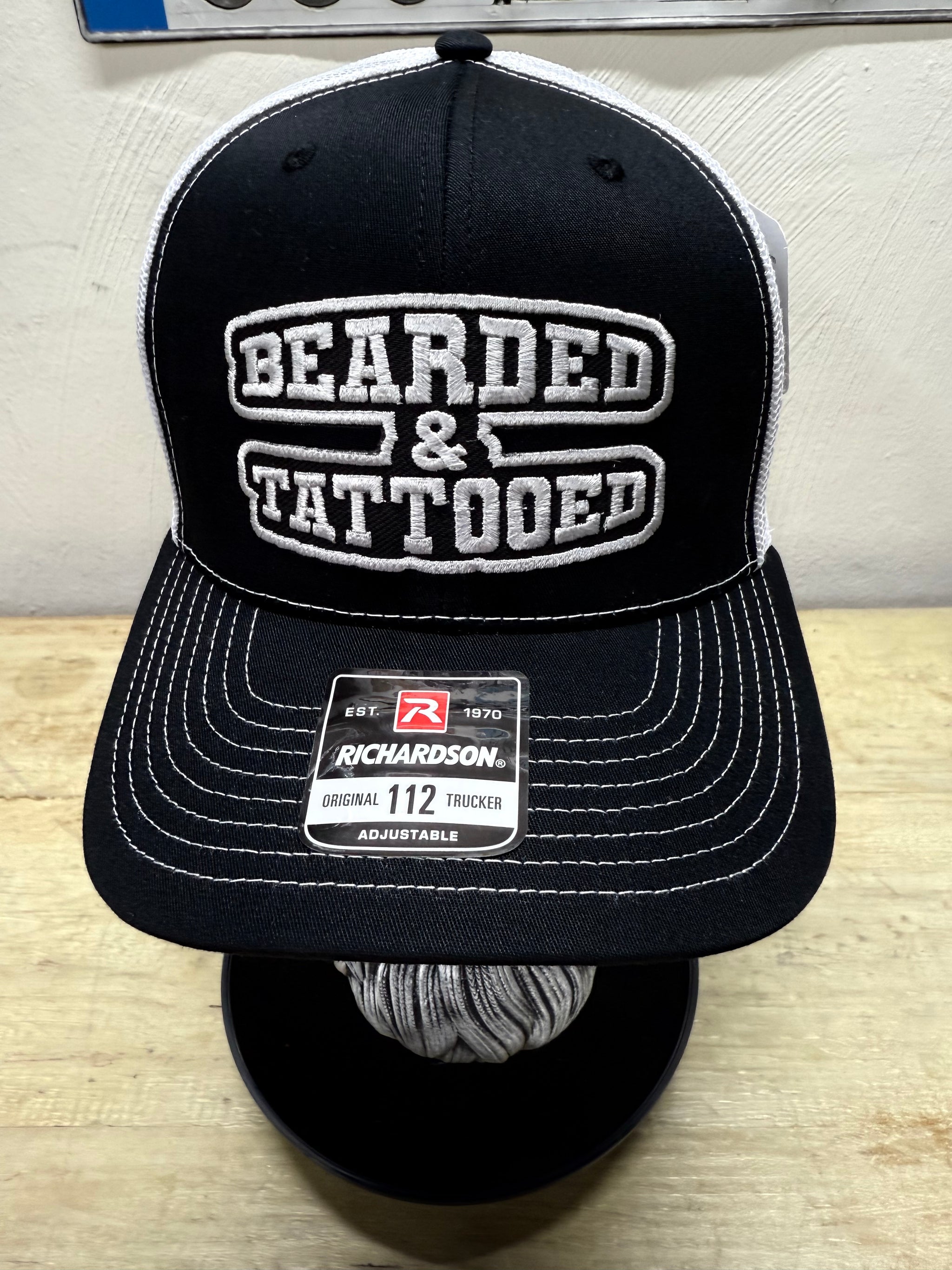 Bearded And Tattooed Trucker Hat For Guys With Beards 