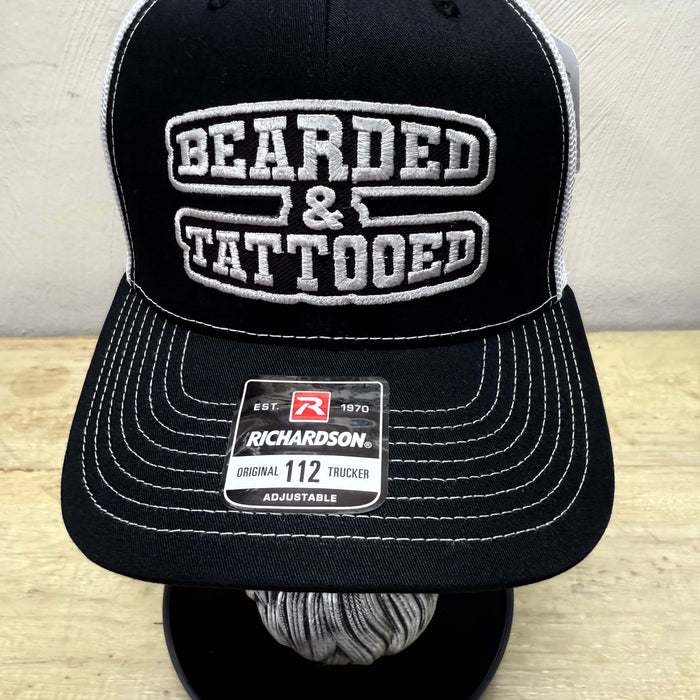 Bearded And Tattooed Trucker Hat For Guys With Beards 