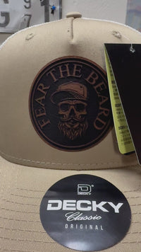 video of trucker hat, Fear The Beard Hat, Humorous Trucker Patch Cap for Bearded Men, Great Gift Idea for Beard Lovers and Dads