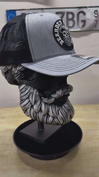 Bearder Redneck Skull With A Beard Trucker Hat 