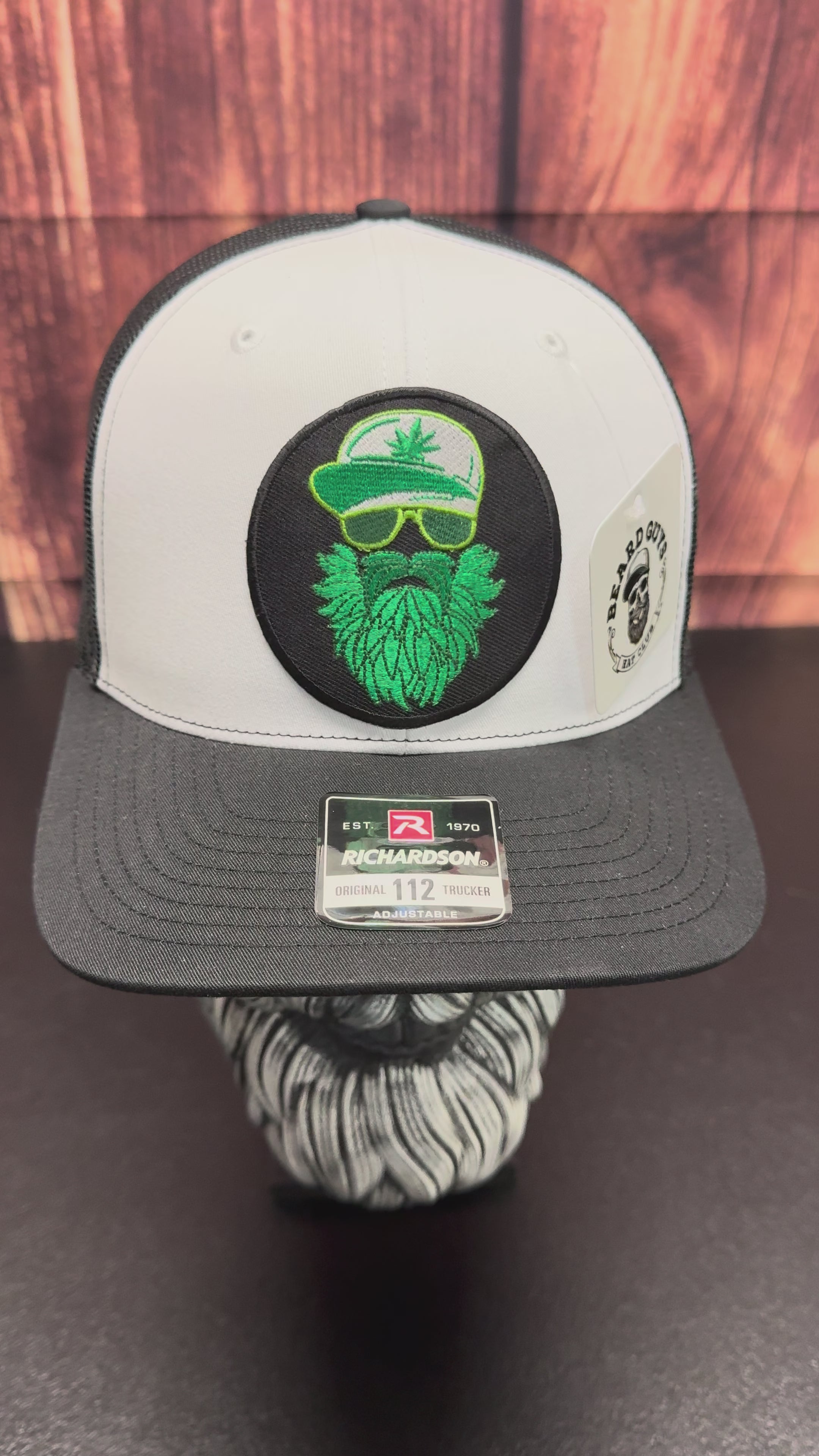 Weed Man Beard Trucker Hat – Fun Gift for Beard Lovers