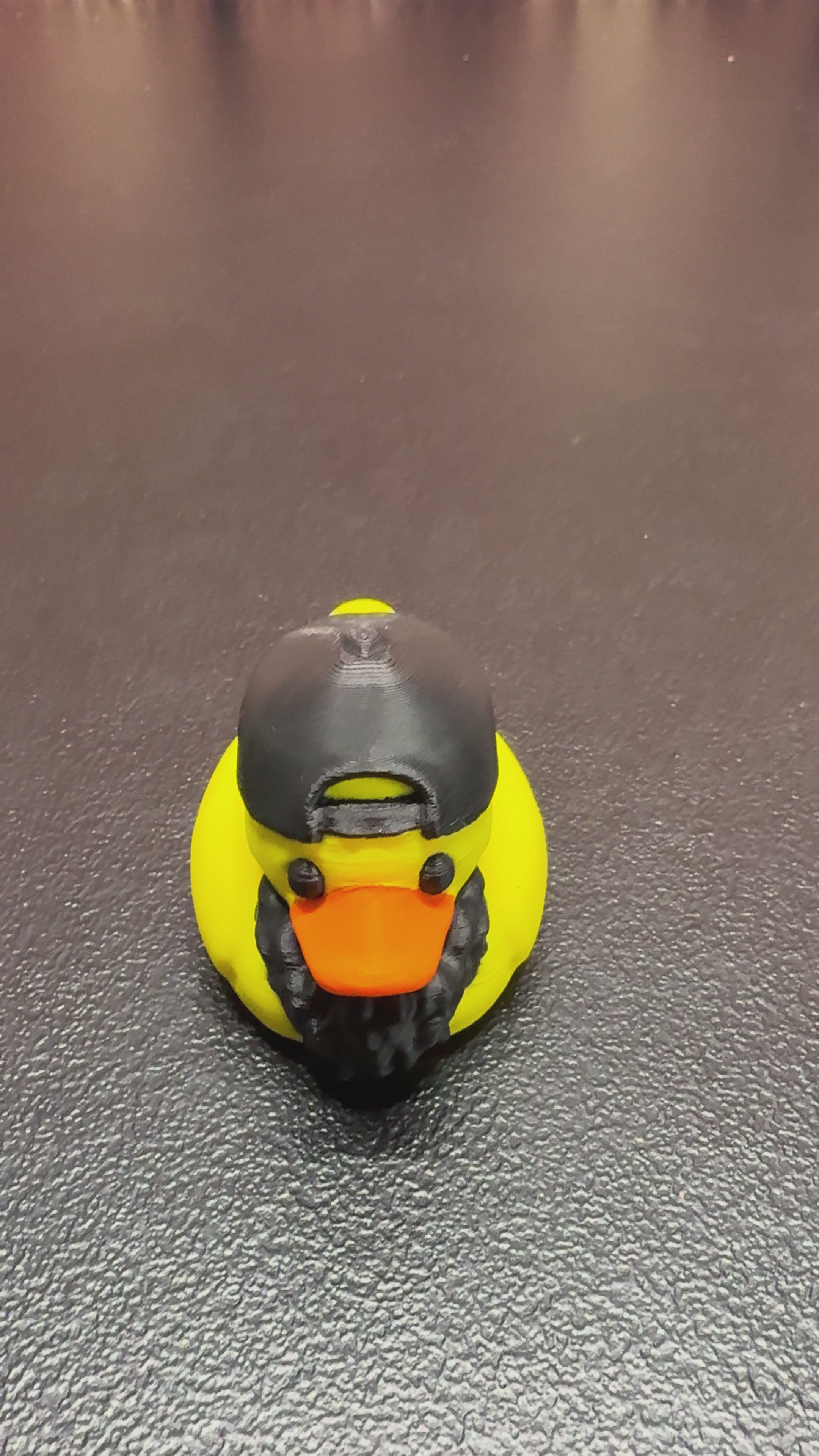 Bearded Duck – 3D Printed Plastic Collectible Rubber Duck