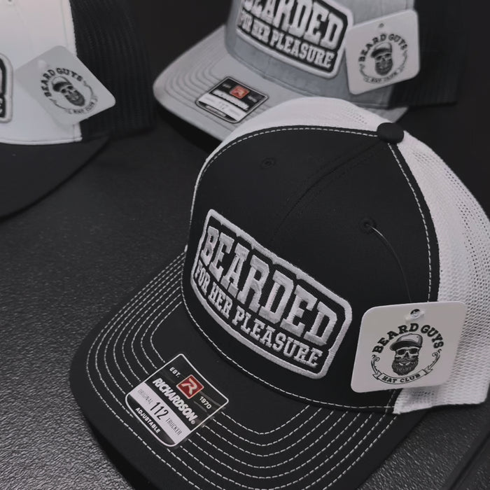 Bearded For HER Pleasure Trucker Hat - Funny Beard Gift