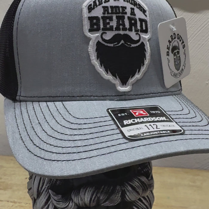 Save A Horse Ride A Beard Trucker Hat Back