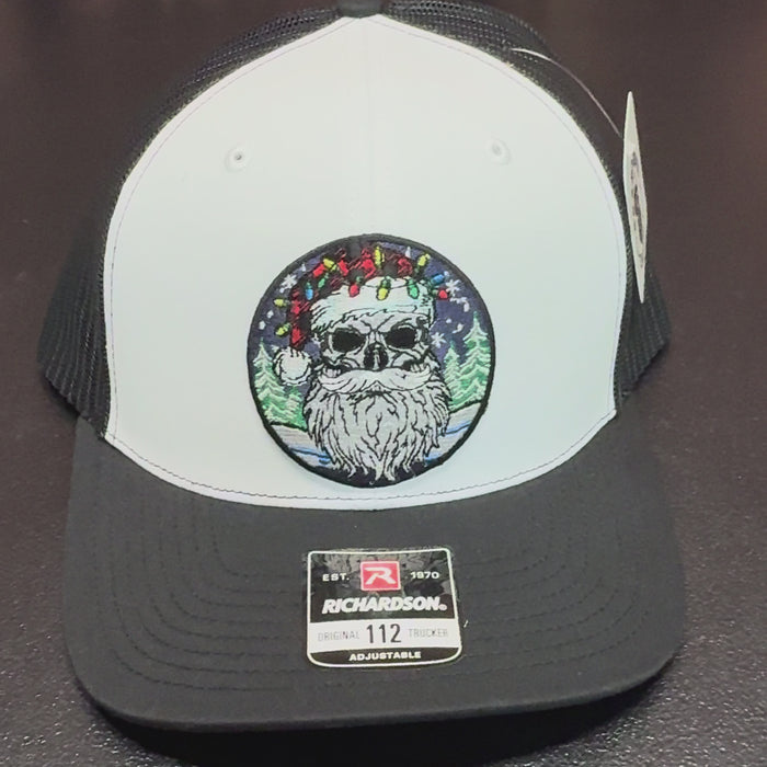 Bearded Santa Skull Holiday Beardmas Edition Richardson Hat
