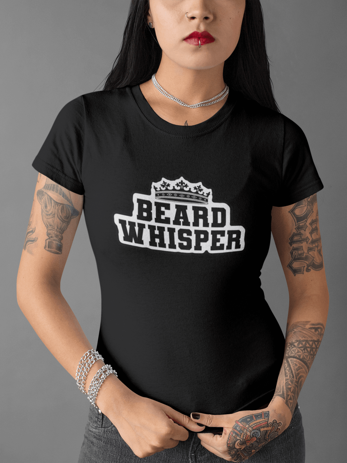 Beard Whisperer Ladies Bella Tee Shirt 